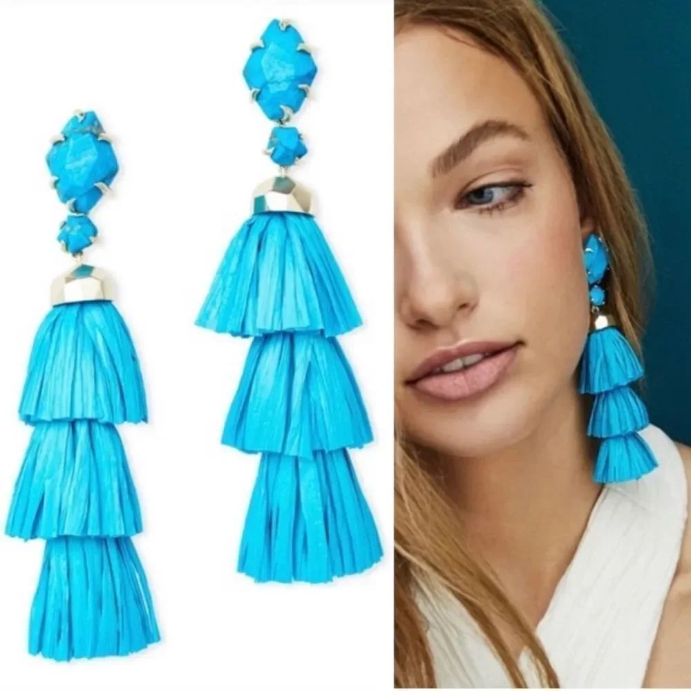 Gorgeous Kendra Scott unique 3-in-1 design, the “Denise” Statement Earrings